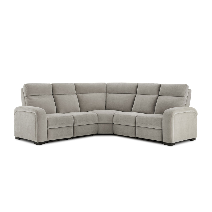 Comfort Supreme Power Recliner Sectional Sofa with Power Headrests, Drop Down Table, Reading Lights, AC Outlets and USB Charging Ports