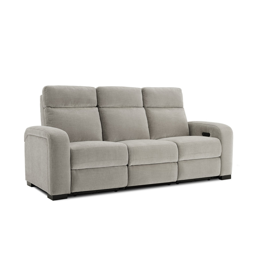 Comfort Supreme Power Recliner Sofa with Power Headrests, Drop Down Table, Reading Lights, AC Outlets and USB Charging Ports