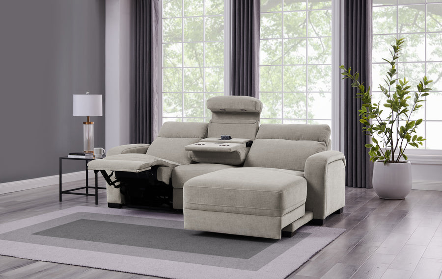 Power Recliner Sofa With Right Arm