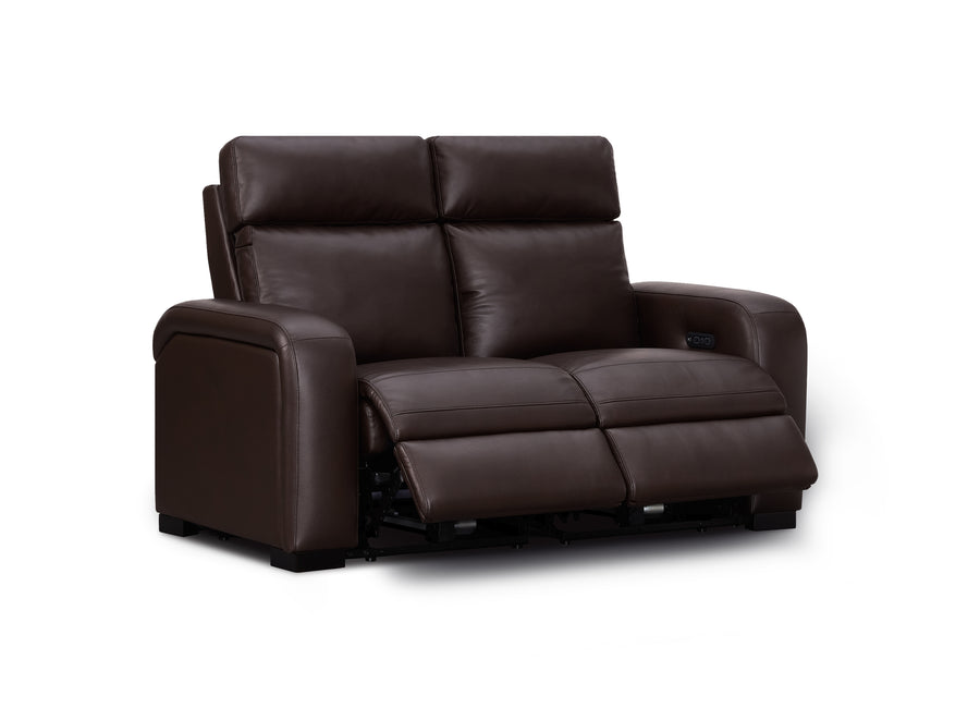 Comfort Supreme Power Recliner Loveseat Sofa with Power Headrests, Drop Down Table, Reading Lights, AC Outlets and USB Charging Ports