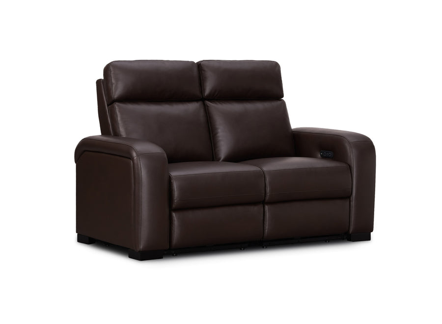 Comfort Supreme Power Recliner Loveseat Sofa with Power Headrests, Drop Down Table, Reading Lights, AC Outlets and USB Charging Ports