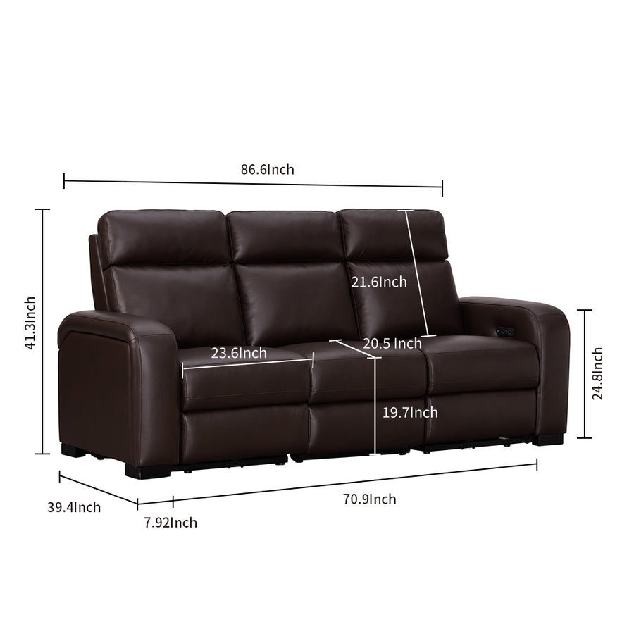 Power Reclining Sofa With Drop Down Table Reading Lights Cup Holders Mycomfortsupreme